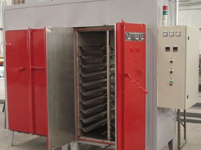 Estufa industrial para desumidificação de materiais