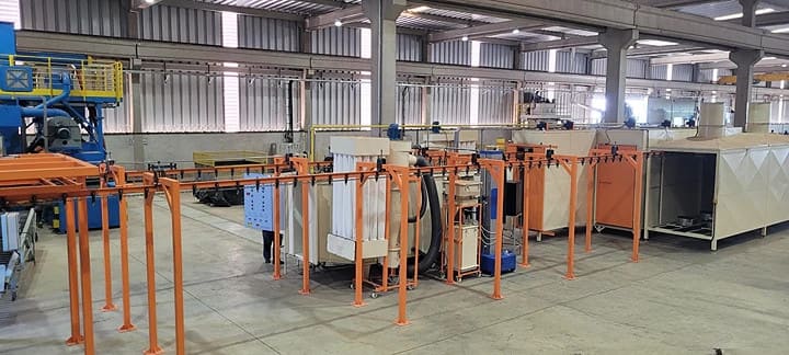 Estufa industrial para linhas automáticas de pintura