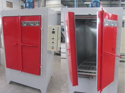 Estufa industrial para secagem de peças metálicas