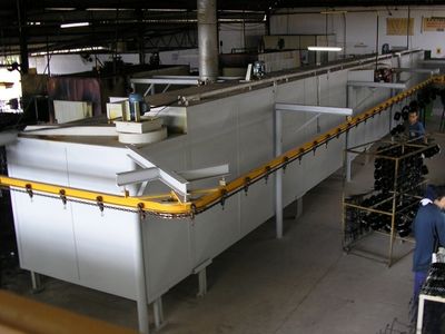 Sistema de pintura a pó automático