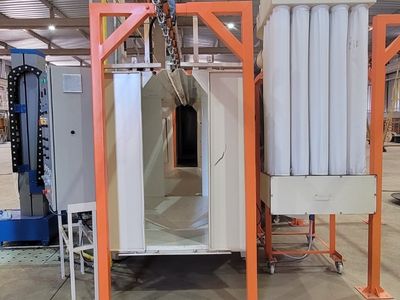 Transportador aéreo para linha de pintura industrial