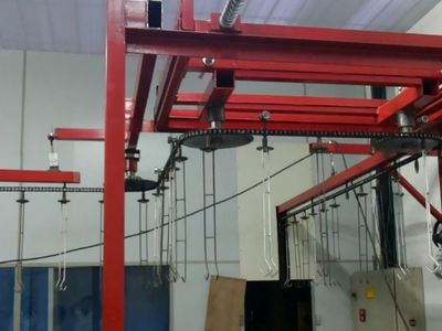 Transportador aéreo para pintura